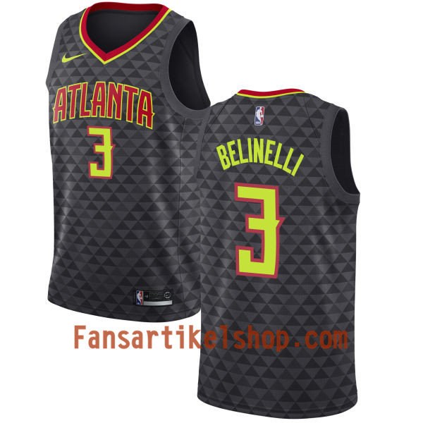 NBA Atlanta Hawks Trikot Marco Belinelli 3 Nike 2017-18 Schwarz Swingman - Herren NBA Atlanta Hawks Trikot Marco Belinelli 3 Nike 2017-18 Schwarz Swingman - Herren